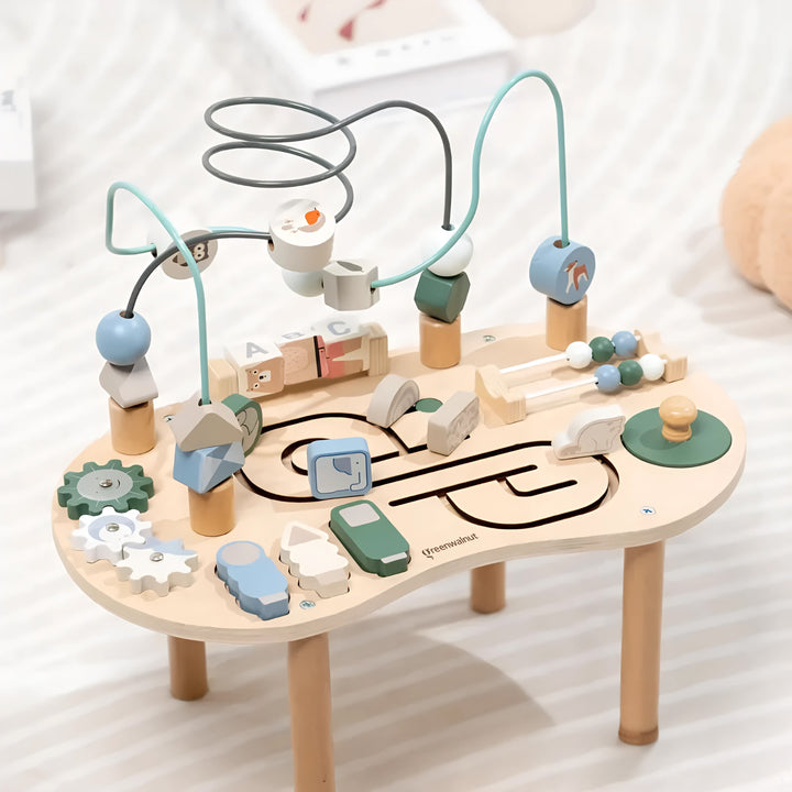 Montessori Wooden Activity Table | Busy Board | Learning Table