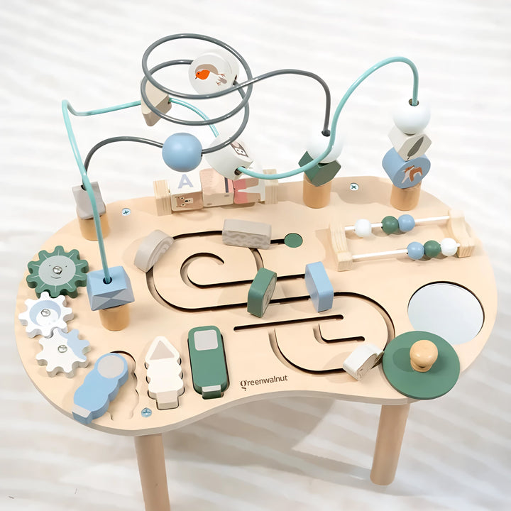 Montessori Wooden Activity Table | Busy Board | Learning Table