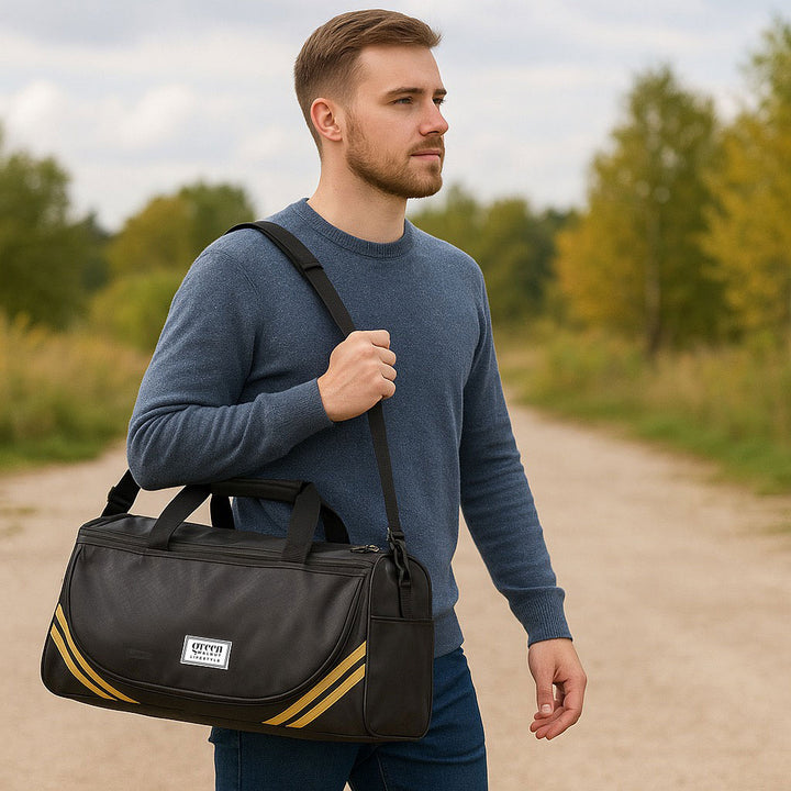 Gym Sports Duffle Bag For Men & Women | Duffel Bag with Shoes Compartment  | Weekender Bag for Men & Women