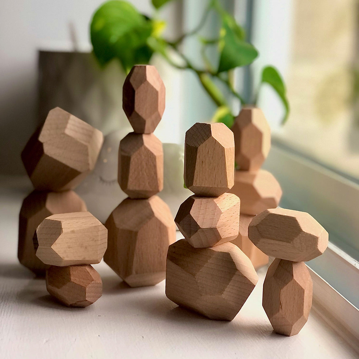 Wooden balancing hot sale blocks