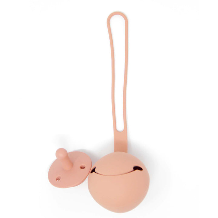 Peapod - Baby Silicone Pacifier and Pacifier holder - Storage - case - silicone pouch - Green Walnut