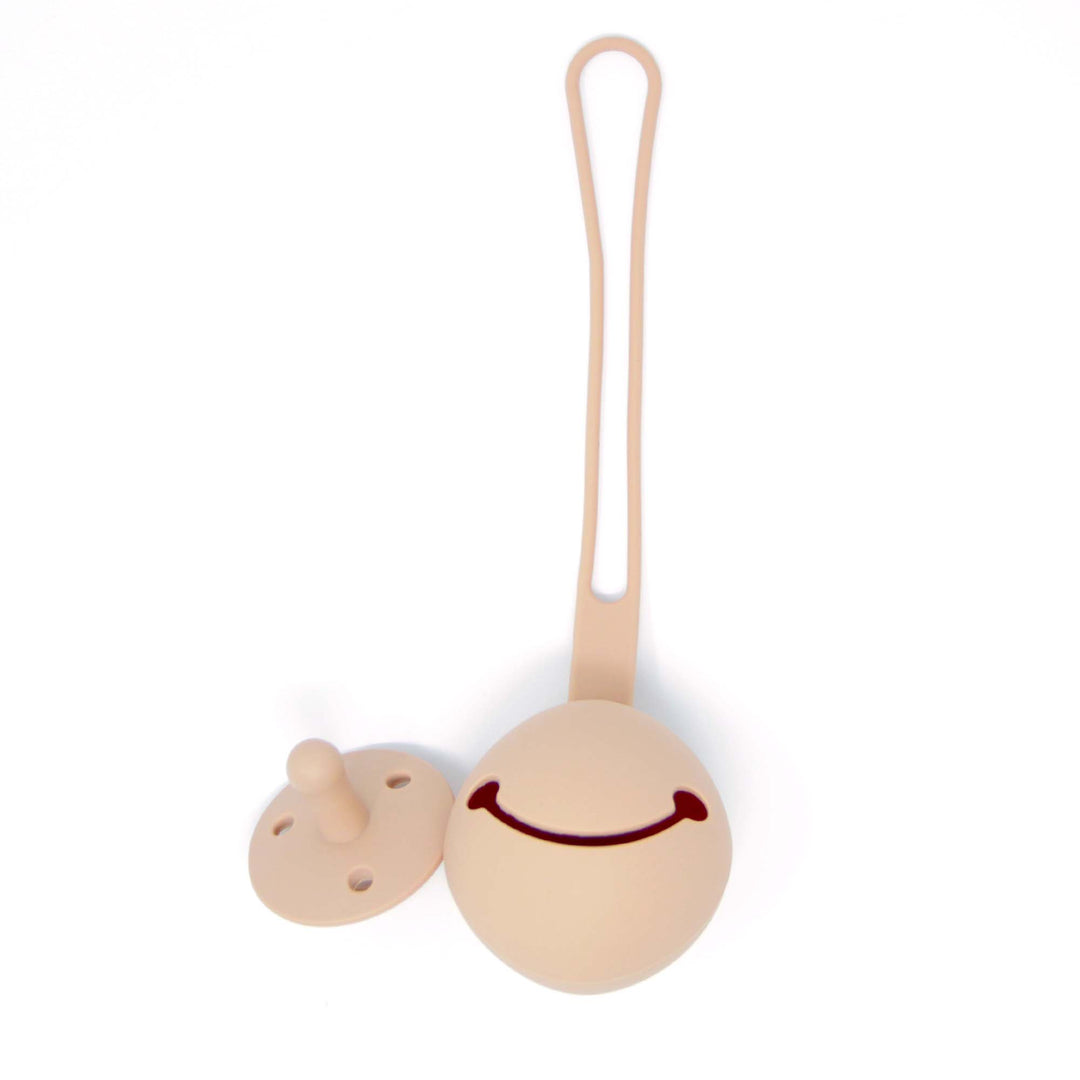 Peapod - Baby Silicone Pacifier and Pacifier holder - Storage - case - silicone pouch - Green Walnut