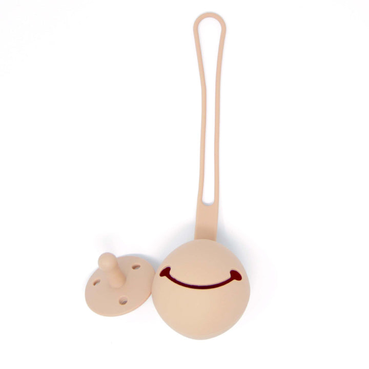 Peapod - Baby Silicone Pacifier and Pacifier holder - Storage - case - silicone pouch - Green Walnut