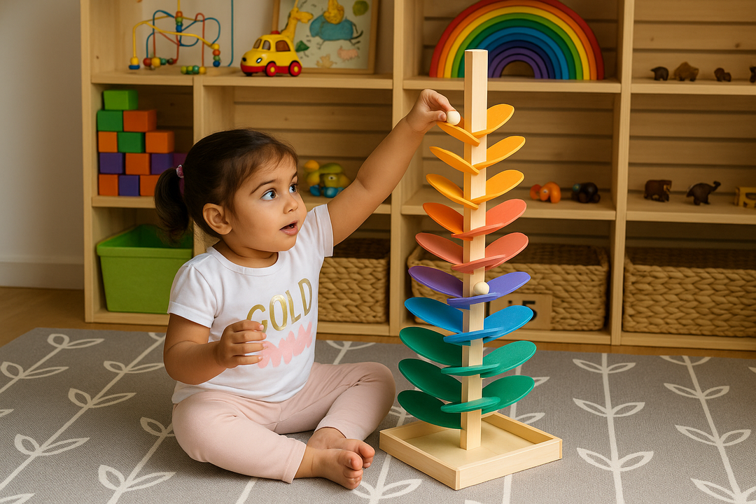 The Magic of the Wooden Marble Tree: A Colorful Journey Through Play, Learning & Discovery