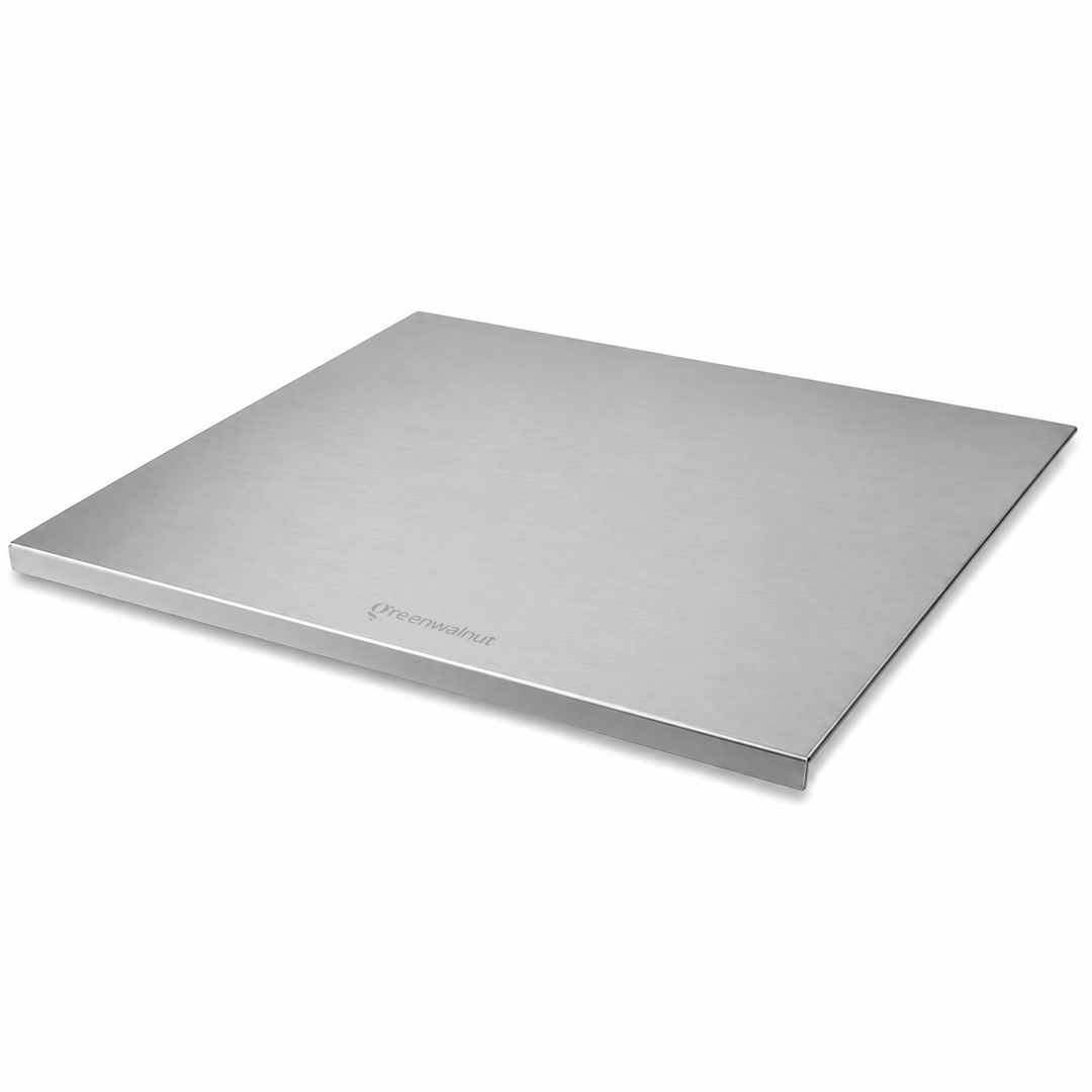 Stainless Steel Kitchen Board – Multi-Purpose Pastry, Cutting & Food Prep Board | Dough Rolling, Meat & Vegetable Chopping Mat
