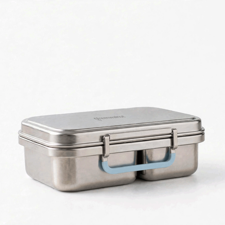 Stainless Steel 2 Compartment Bento Lunch Box