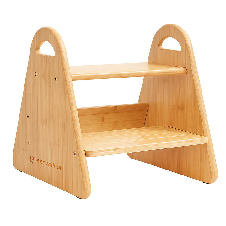Wooden Step Stool for Kids & Adult | Montessori Step Stool for Kids | 2 Step Stool | Helper Stool for Kitchen & Bathroom