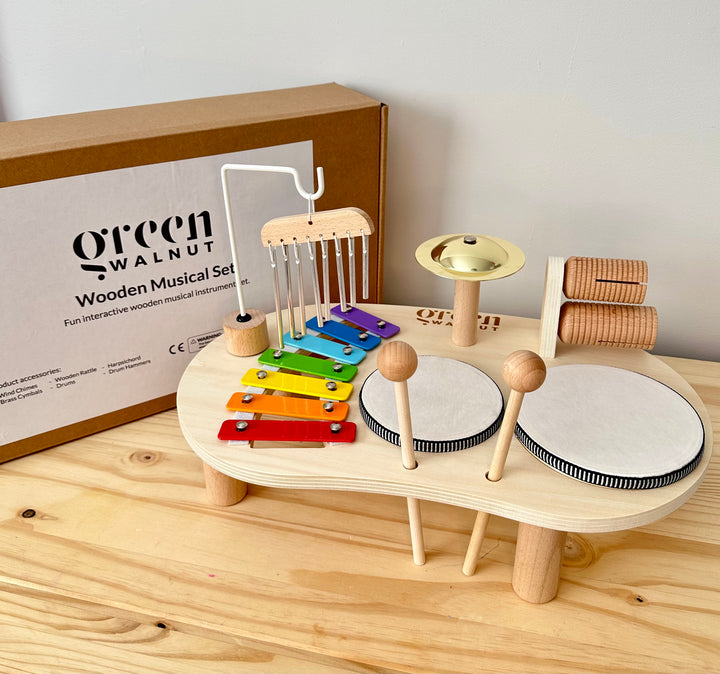 Wooden Musical Instrument For Kids | Music Maker | Musical Toy For Kids - Green Walnut Inc.