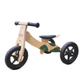 Convertible Wooden Balance Bike - Trike (2 in 1) - Green Walnut Inc.
