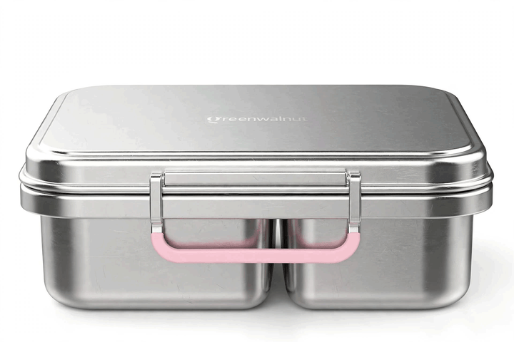 Stainless Steel 2 Compartment Bento Lunch Box