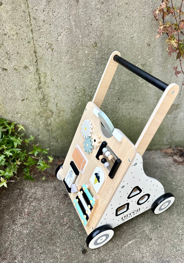 Wooden Activity Walker | Wooden Baby Walker | Toddler Walker - Green Walnut Inc.