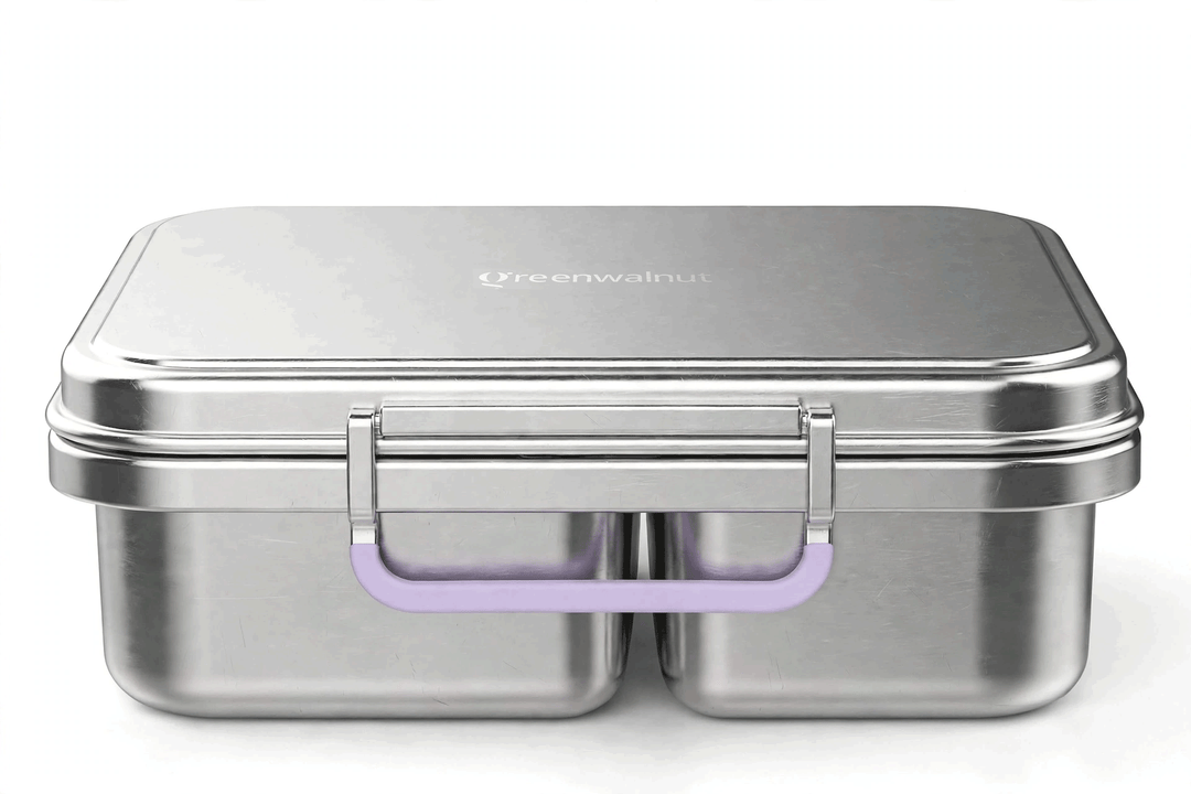 Stainless Steel 2 Compartment Bento Lunch Box