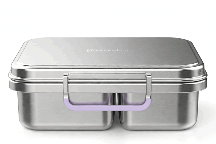 Stainless Steel 2 Compartment Bento Lunch Box