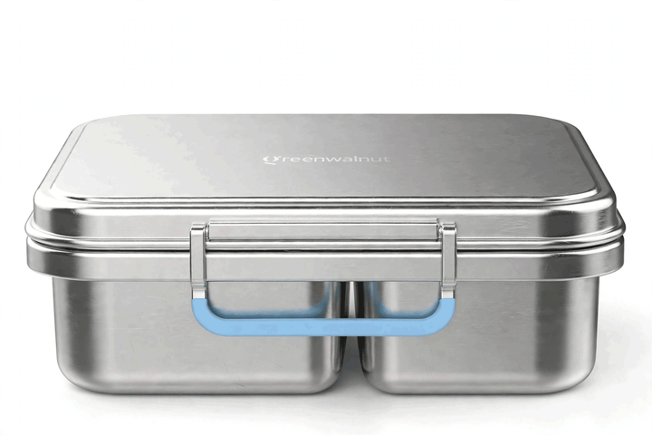 Stainless Steel 2 Compartment Bento Lunch Box