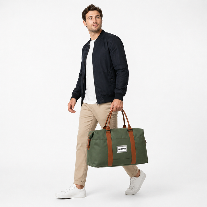 TIMBRYN Large Weekender Duffel Bag | Carry-On Travel Bag