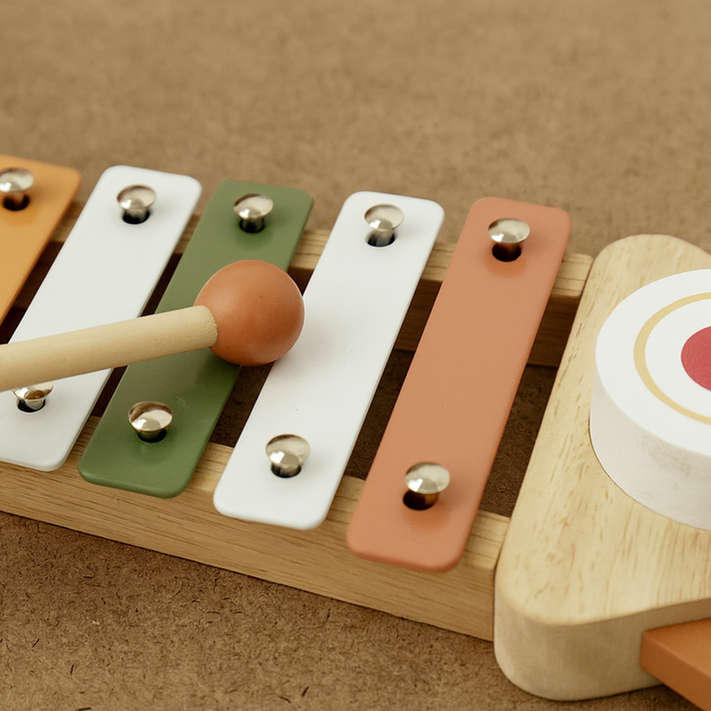 Wooden Xylophone - 8 Key Musical Toy for Kids