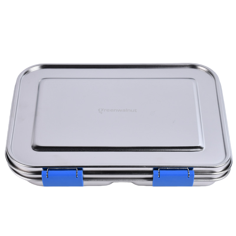 Stainless Steel Lunch Box with Leak-Proof Lid – 3-Compartment Food Container for Kids & Adults | BPA-Free, Durable & Easy to Clean