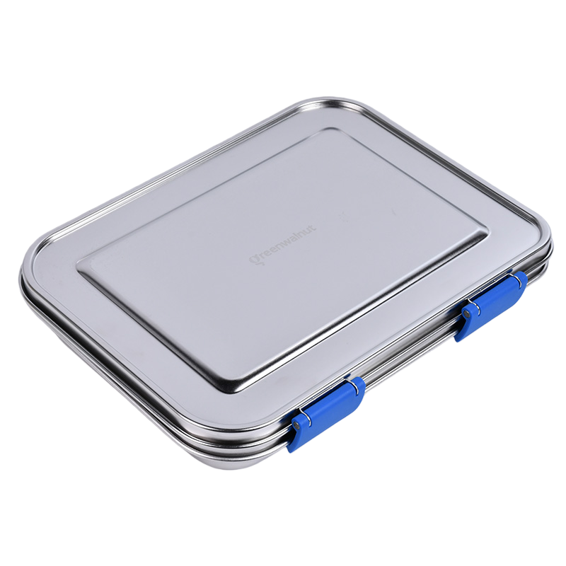 Stainless Steel Lunch Box with Leak-Proof Lid – 3-Compartment Food Container for Kids & Adults | BPA-Free, Durable & Easy to Clean