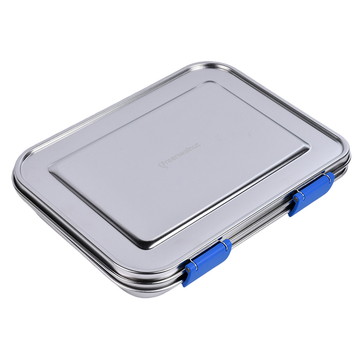 Stainless Steel Lunch Box with Leak-Proof Lid – 3-Compartment Food Container for Kids & Adults | BPA-Free, Durable & Easy to Clean