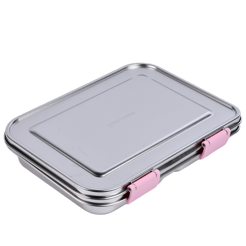 Stainless Steel Lunch Box with Leak-Proof Lid – 3-Compartment Food Container for Kids & Adults | BPA-Free, Durable & Easy to Clean