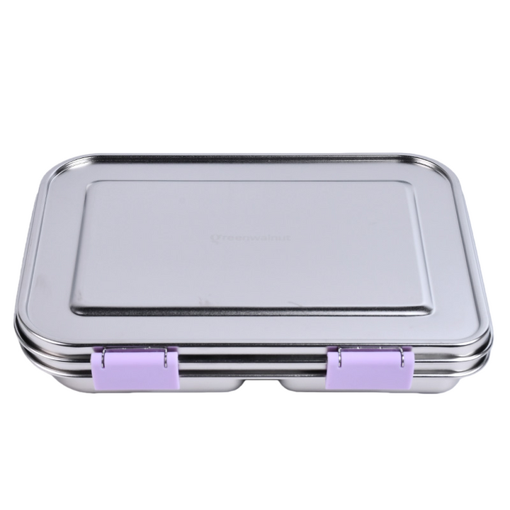 Stainless Steel Lunch Box with Leak-Proof Lid – 3-Compartment Food Container for Kids & Adults | BPA-Free, Durable & Easy to Clean