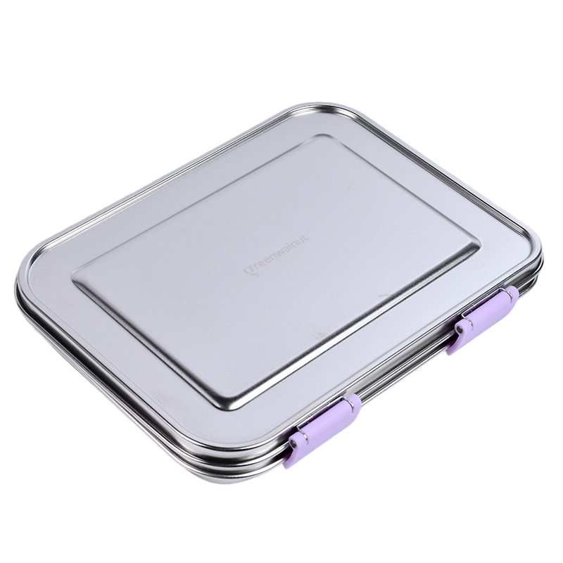 Stainless Steel Lunch Box with Leak-Proof Lid – 3-Compartment Food Container for Kids & Adults | BPA-Free, Durable & Easy to Clean