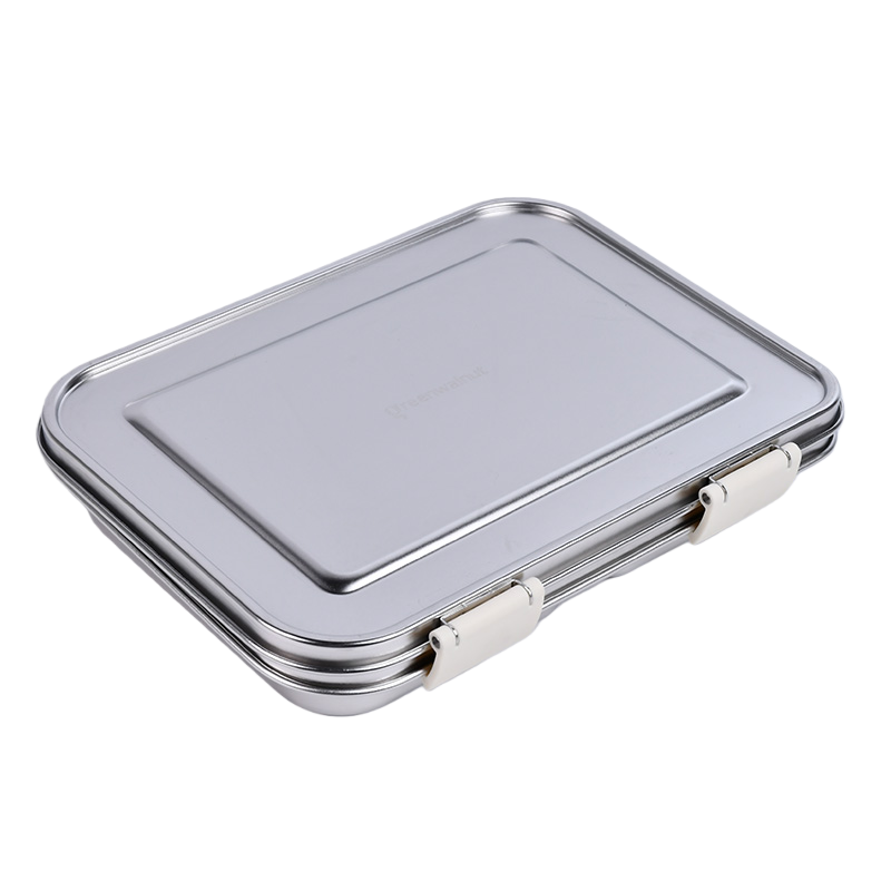 Stainless Steel Lunch Box with Leak-Proof Lid – 3-Compartment Food Container for Kids & Adults | BPA-Free, Durable & Easy to Clean