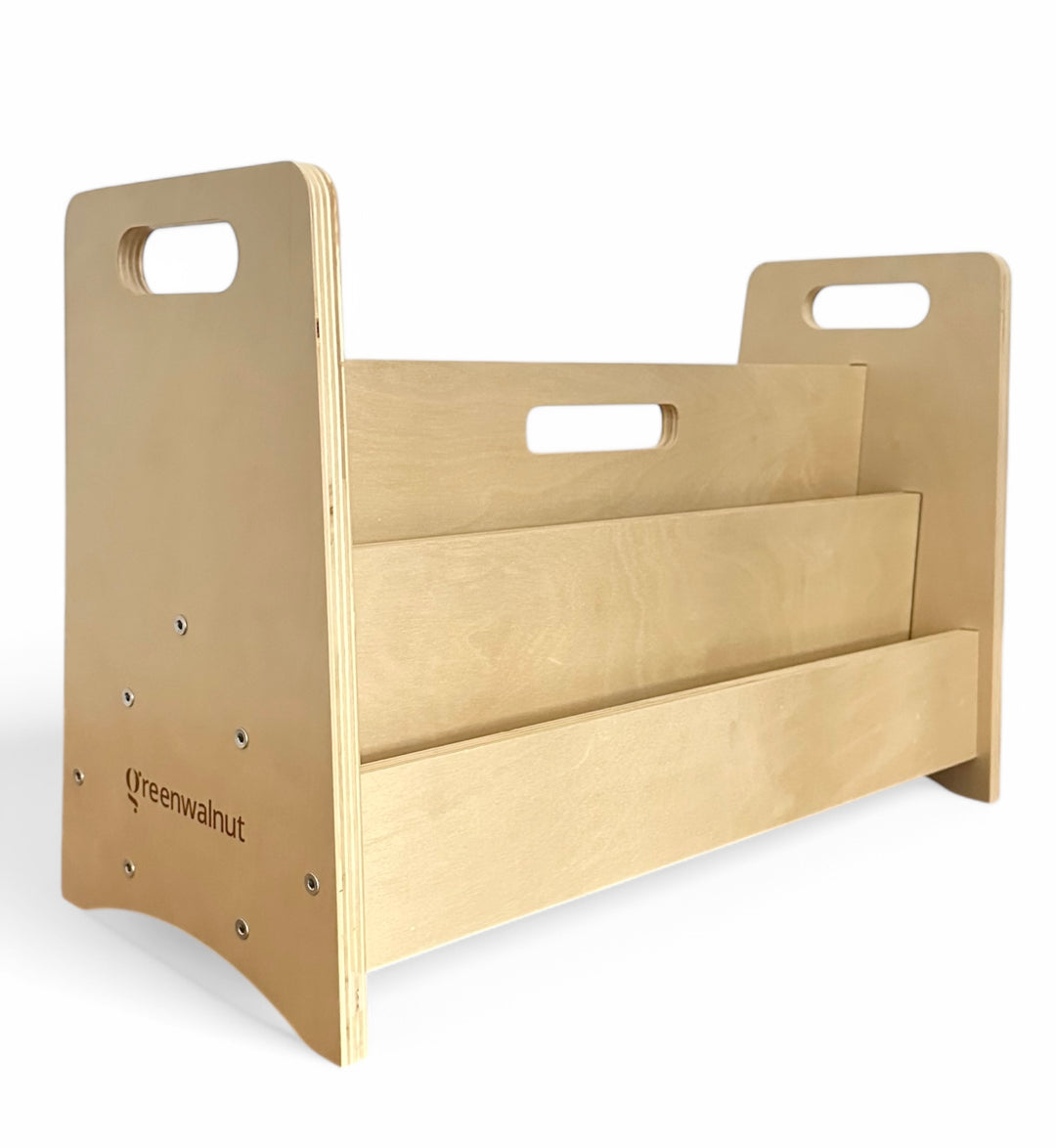 Double-Sided Wooden Montessori Bookshelf for Kids |  Book Storage for kids