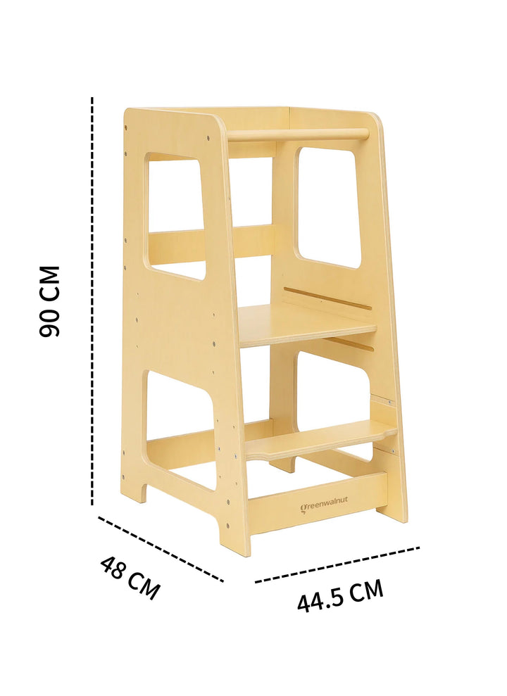 Wooden Learning Tower | Educational Tower | Climbing Tower | Extra Wide Standing Tower