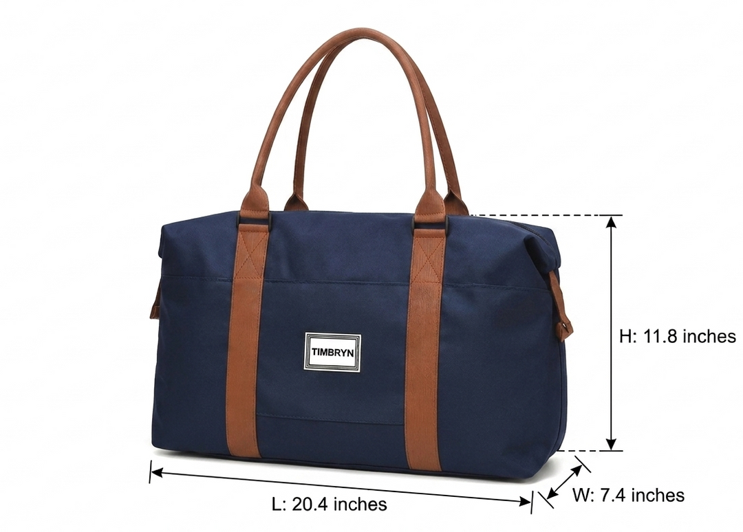 TIMBRYN Large Weekender Duffel Bag | Carry-On Travel Bag