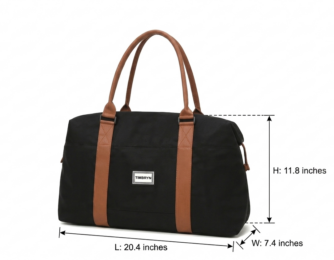 TIMBRYN Large Weekender Duffel Bag | Carry-On Travel Bag
