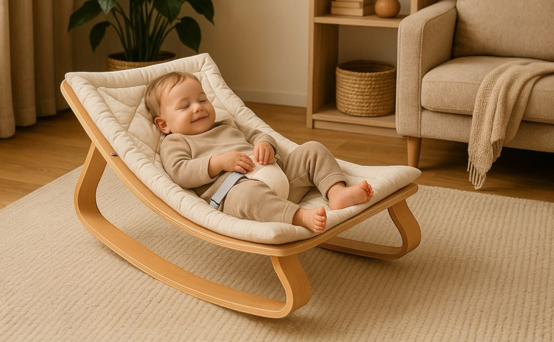 Wooden Baby Rocker – Natural Comfort and Modern Design | Nursery Rocking Chair