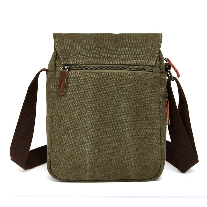 TIMBRYN™ Canvas Satchel  | Compact Crossbody Shoulder Bag with Adjustable Strap & Front Pocket