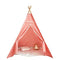 Large Foldable Kids Canvas Teepee Play Tent With Lights ( Pink ) - Green Walnut Inc.