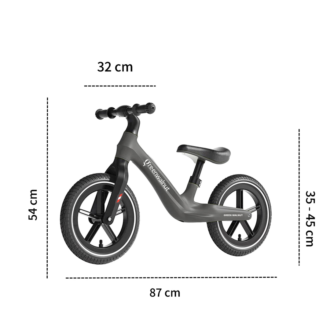 Balance Bike  | 12" Sports Bike | No Pedal Balance Bike (Charcoal Grey)