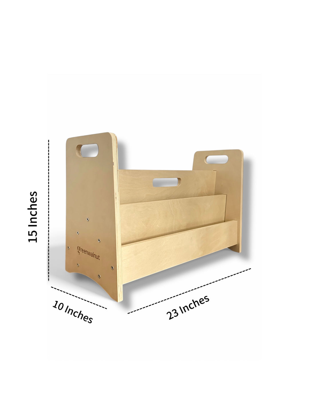 Double-Sided Wooden Montessori Bookshelf for Kids |  Book Storage for kids