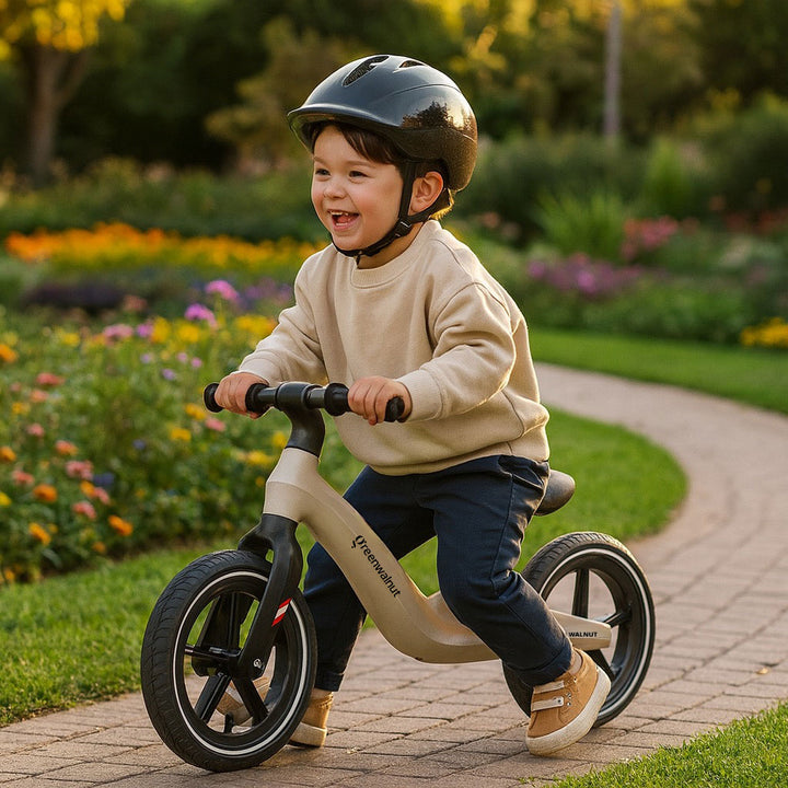 Balance Bike  | 12" Sports Bike | No Pedal Balance Bike (Beige)