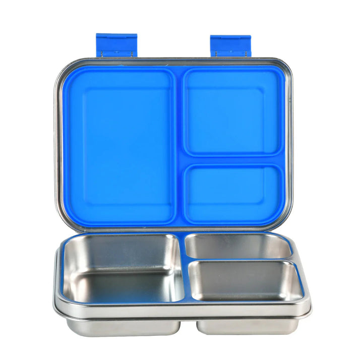 Stainless Steel Lunch Box with Leak-Proof Lid – 3-Compartment Food Container for Kids & Adults | BPA-Free, Durable & Easy to Clean