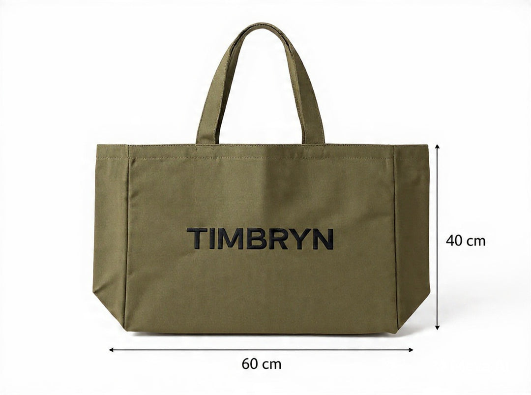 Large Canvas Tote Bag with Zipper & Inner Pocket – Everyday Travel, Beach & Shopping Carryall