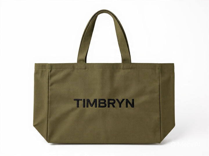 Large Canvas Tote Bag with Zipper & Inner Pocket – Everyday Travel, Beach & Shopping Carryall
