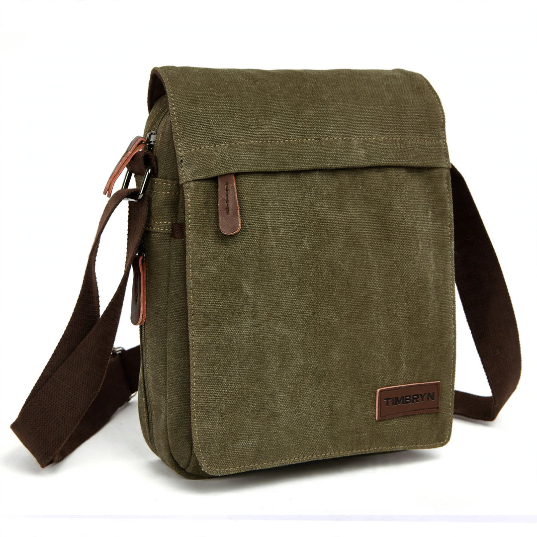 TIMBRYN™ Canvas Satchel  | Compact Crossbody Shoulder Bag with Adjustable Strap & Front Pocket