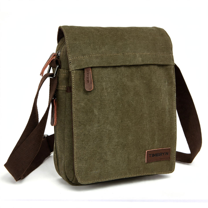TIMBRYN™ Canvas Satchel  | Compact Crossbody Shoulder Bag with Adjustable Strap & Front Pocket