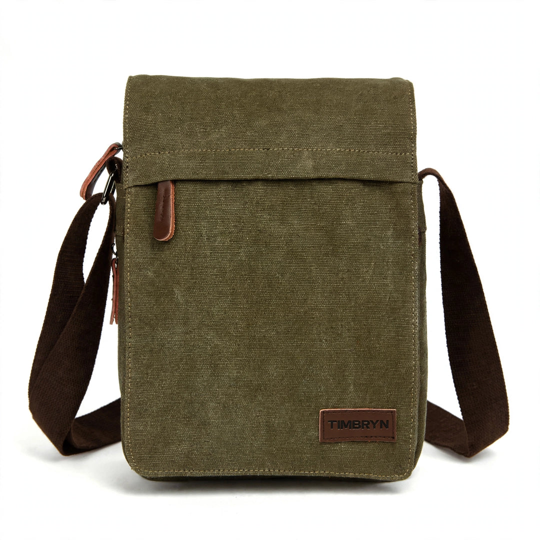 TIMBRYN™ Canvas Satchel  | Compact Crossbody Shoulder Bag with Adjustable Strap & Front Pocket