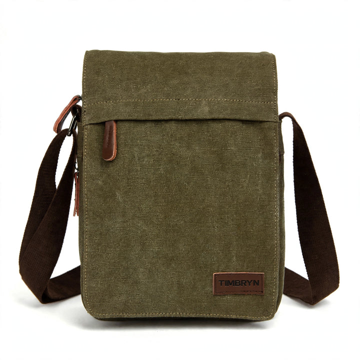 TIMBRYN™ Canvas Satchel  | Compact Crossbody Shoulder Bag with Adjustable Strap & Front Pocket