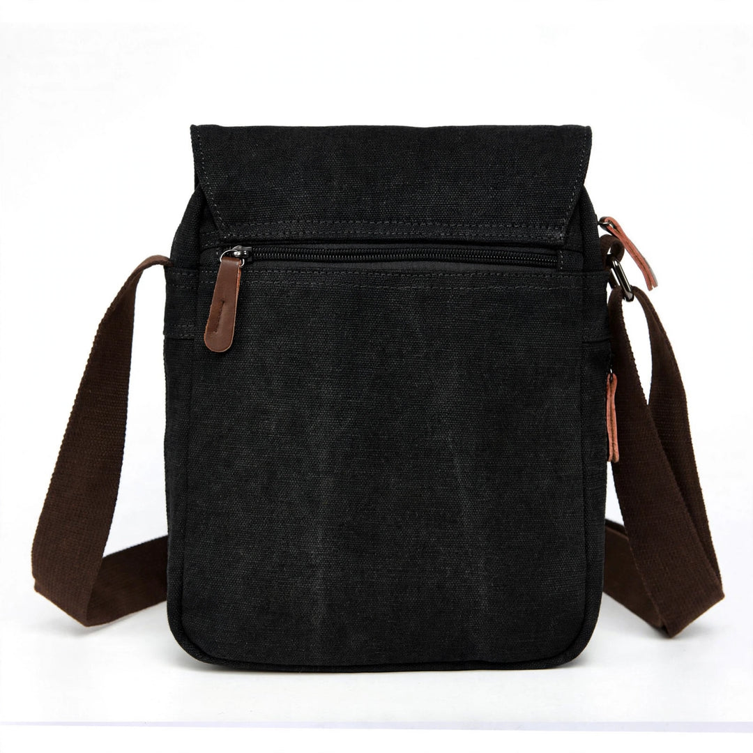 TIMBRYN™ Canvas Satchel  | Compact Crossbody Shoulder Bag with Adjustable Strap & Front Pocket