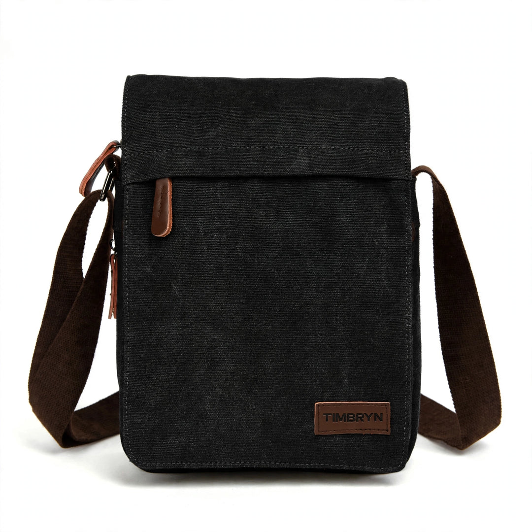 TIMBRYN™ Canvas Satchel  | Compact Crossbody Shoulder Bag with Adjustable Strap & Front Pocket