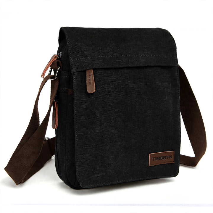 TIMBRYN™ Canvas Satchel  | Compact Crossbody Shoulder Bag with Adjustable Strap & Front Pocket