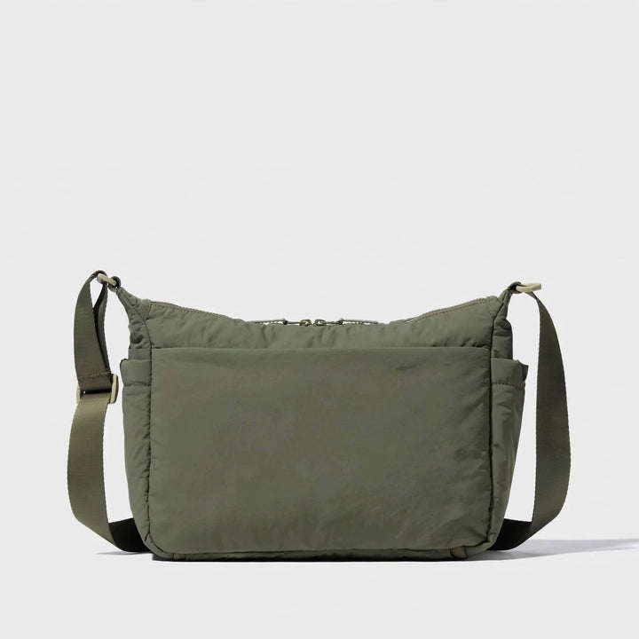 Waterproof Crossbody Sling Bag – Unisex Quilted Nylon Shoulder Bag, Adjustable Strap