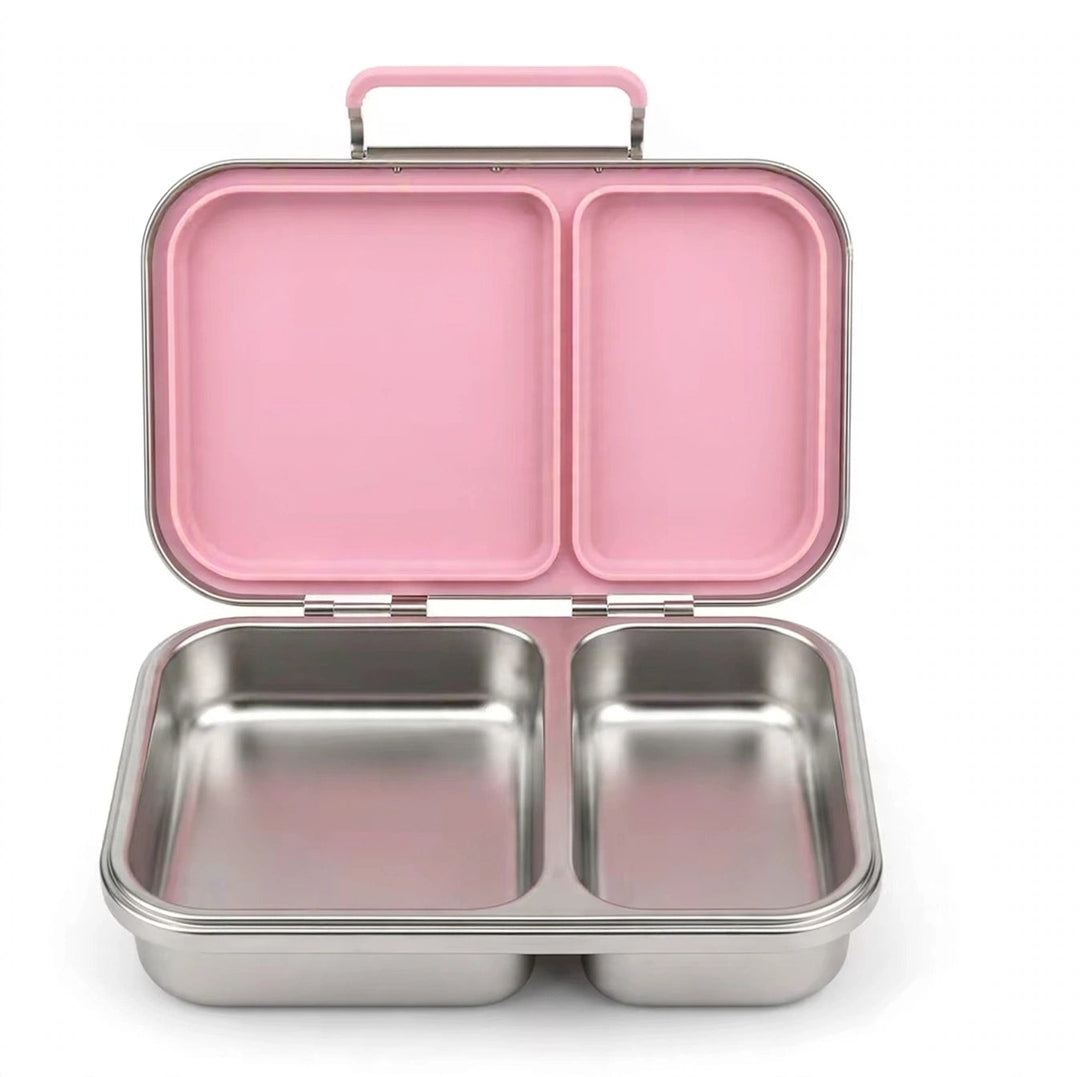 Stainless Steel 2 Compartment Bento Lunch Box