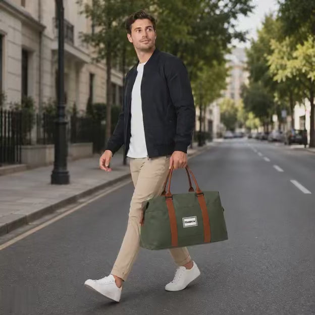 TIMBRYN Large Weekender Duffel Bag | Carry-On Travel Bag